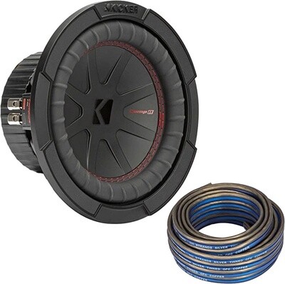 KICKER-CompR 8"(20cm) Subwoofer, DVC, 4-ohm, RoHS Compliant-48CWR84