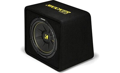 KICKER-CompC 12-inch (30cm) Sub in Vented Enclosure, 4-Ohm, RoHS Compliant-44VCWC124
