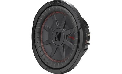 KICKER-CompRT 10"(25cm) Subwoofer, DVC, 4-ohm, RoHS Compliant-48CWRT104