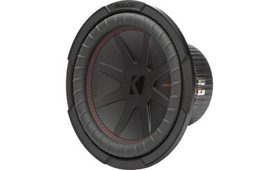 KICKER-CompR 10"(25cm) Subwoofer, DVC, 4-ohm, RoHS Compliant-48CWR104