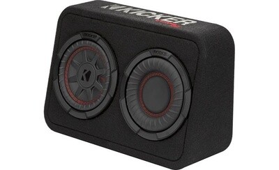 KICKER-CompRT 6.75"(165mm) subwoofer in thin profile encl, 2ohm, RoHS Compliant-48TCWRT672