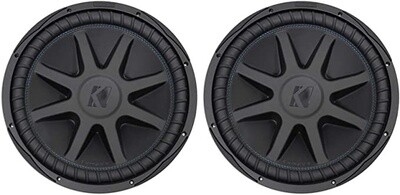 KICKER-COMPVX 15-INCH (380mm) SUB, DVC, 2-OHM, RoHS COMPLIANT-44CVX152