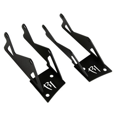 RIGID 2007-2018 Jeep JK A-Pillar Mount, Fits 4 D-Series or Radiance LED Lights-40335