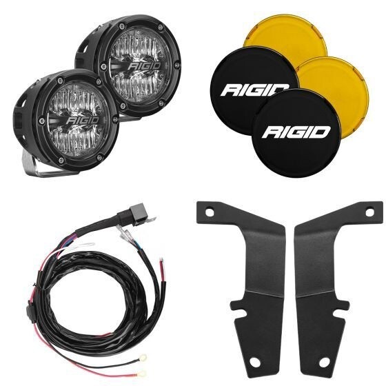 RIGID 2010-2020 Toyota 4Runner A-Pillar Light Kit, Includes 4In 360-Series Drive-46704