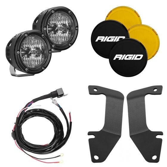 RIGID 2014-2020 Toyota Tundra A-Pillar Light Kit, Includes 4In 360-Series Drive-46706