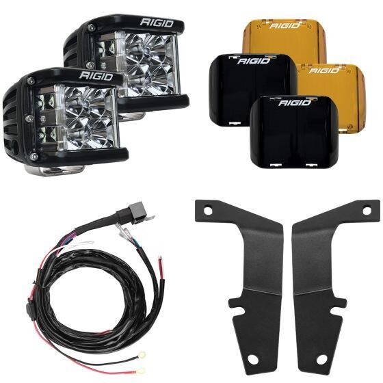 RIGID 2010-2020 Toyota 4Runner A-Pillar Light Kit, Includes D-SS Flood-46703