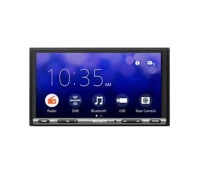 Sony-7" Mechless, White, Android Auto, Apple CarPlay, BT, USB (Rear), 3 PRE 2V, EQ10, ExtraBass, Weblink, A/V Input-XAVAX3200