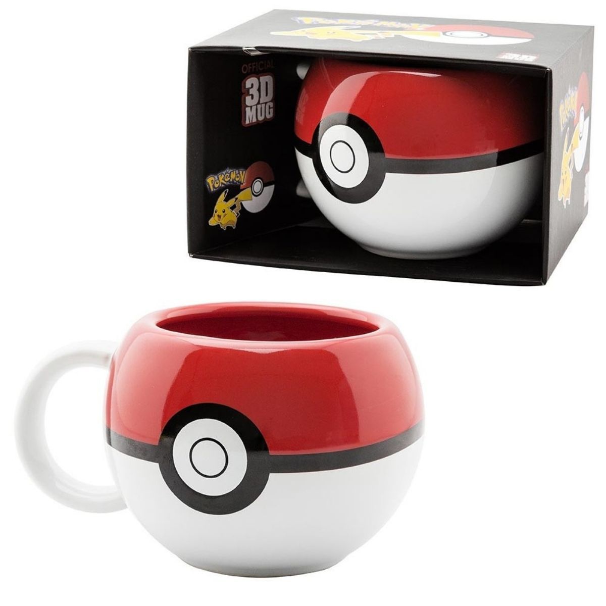 TAZA CERAMICA 3D POKEBALL