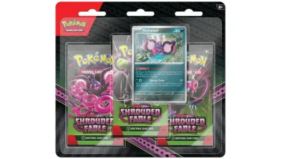 Booster de 3 sobres Pokémon TCG Fabula Sombría Escarlata y Purpura