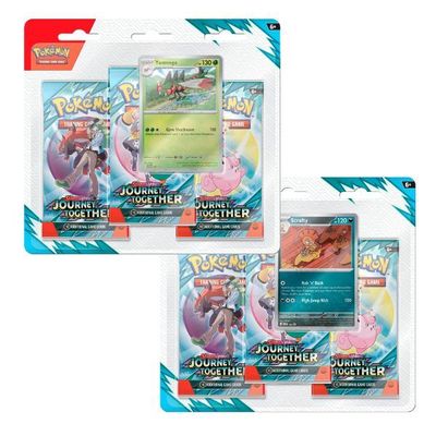 Pokémon TCG Blister 3 Sobres Journey Together Ed. Ingles Pokémon TCG Blister 3 Sobres Journey Together Ed. Ingles