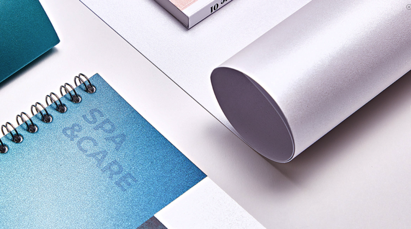 Visitkort i Pärlemorpapper