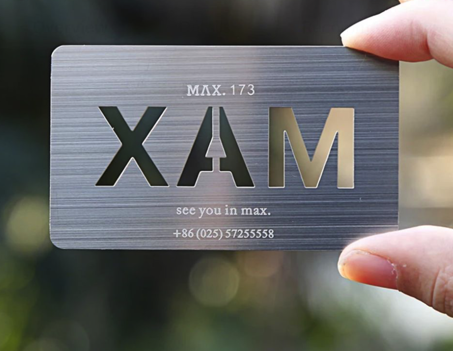 Visitkort i metall