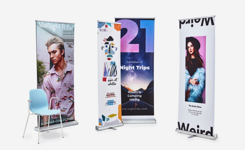 Roll-Up Economy - Endast tryck (utan stativ)