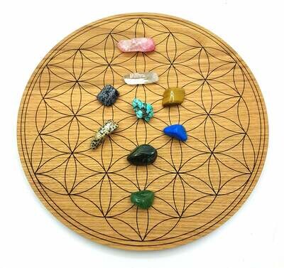 Flower of Life Crystal Energising Board