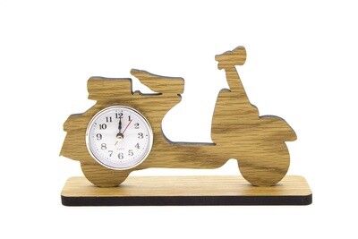 Scooter Clock Oak