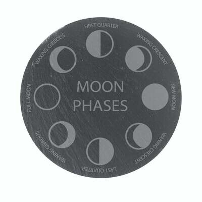 Moon Phase Engraved Slate