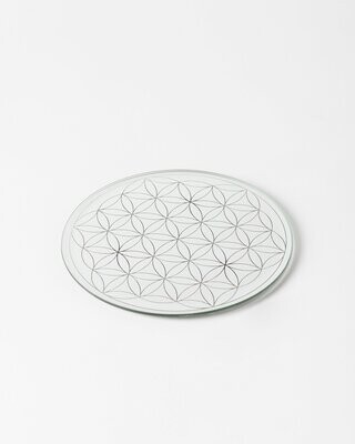 Flower of Life Engraved Mirror