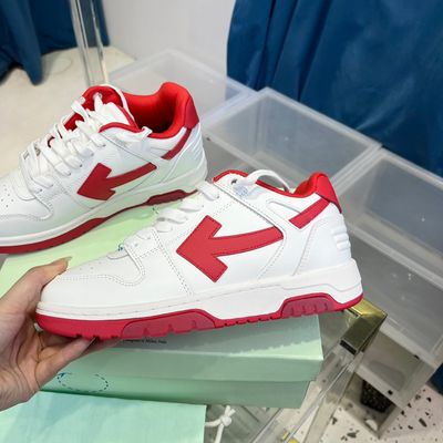 OFF-WHITE Out of Office White Red