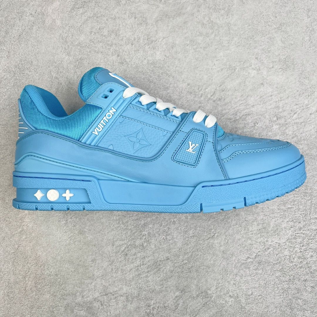 Louis Vuitton Trainer Blue Low Top