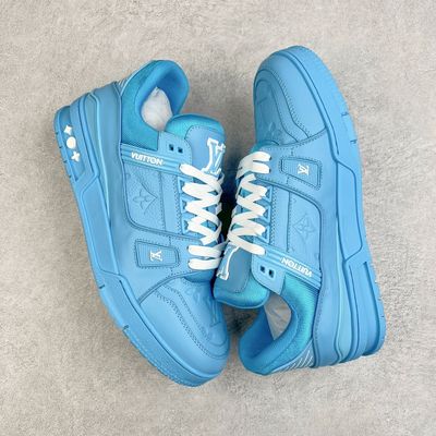 Louis Vuitton Trainer Blue Low Top