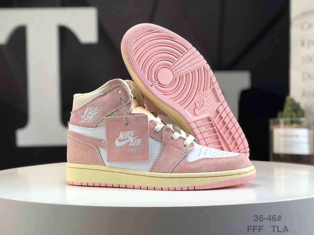 AJ1 High Washed Pink