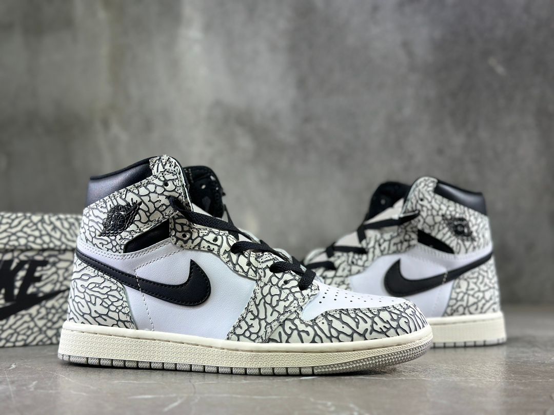 AJ1 High White Cement