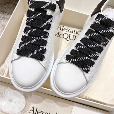 Alexndr McQueen Oversized White Black laces