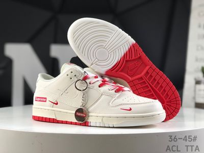 Dunk Low x Supreme WhiteRed