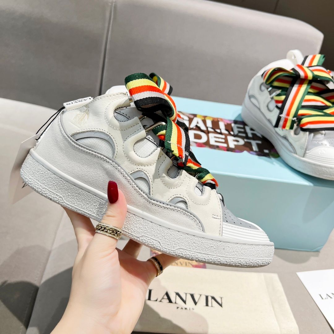 Lanvin Curb Sneaker White Multi