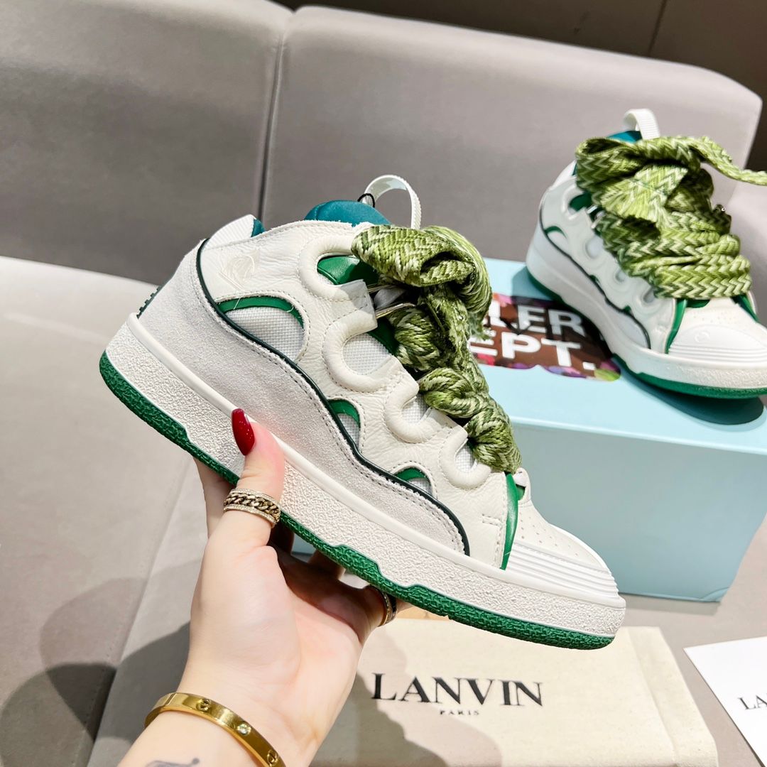 Lanvin Curb Sneaker White Multi