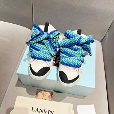 Lanvin Curb Sneaker White Green