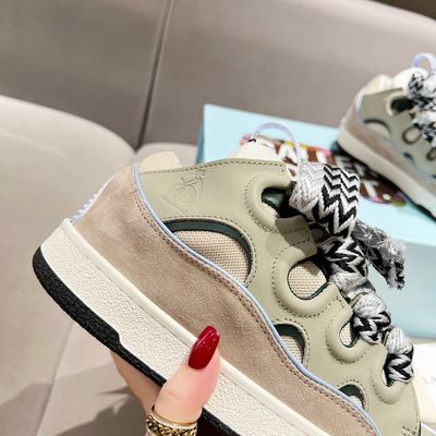 Lanvin Curb Sneaker Ecru Black