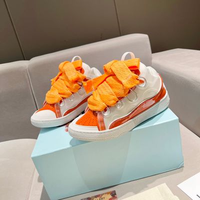 Lanvin Curb Sneaker Glossy Orange