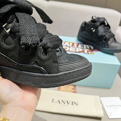 Lanvin Curb Sneaker Black on Black