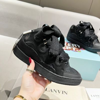 Lanvin Curb Sneaker Black on Black