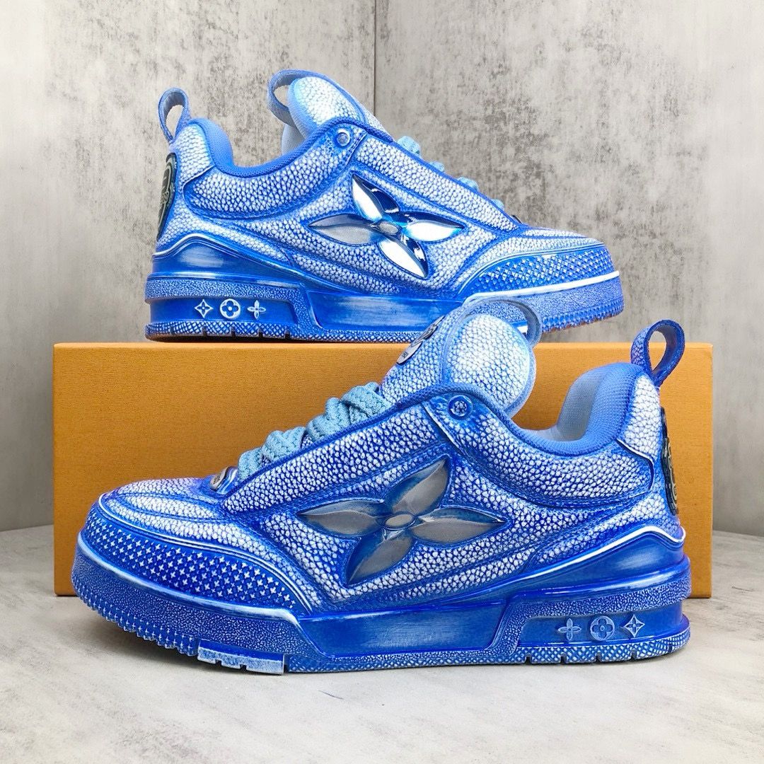 Louis Vuitton Skate Sneaker Foshan Blue Shoe