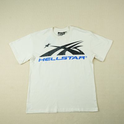 (Stock X) Hellstar Gel Sport Logo T-Shirt WhiteBlue