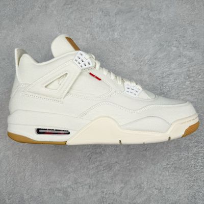 AJ4 Levi's White