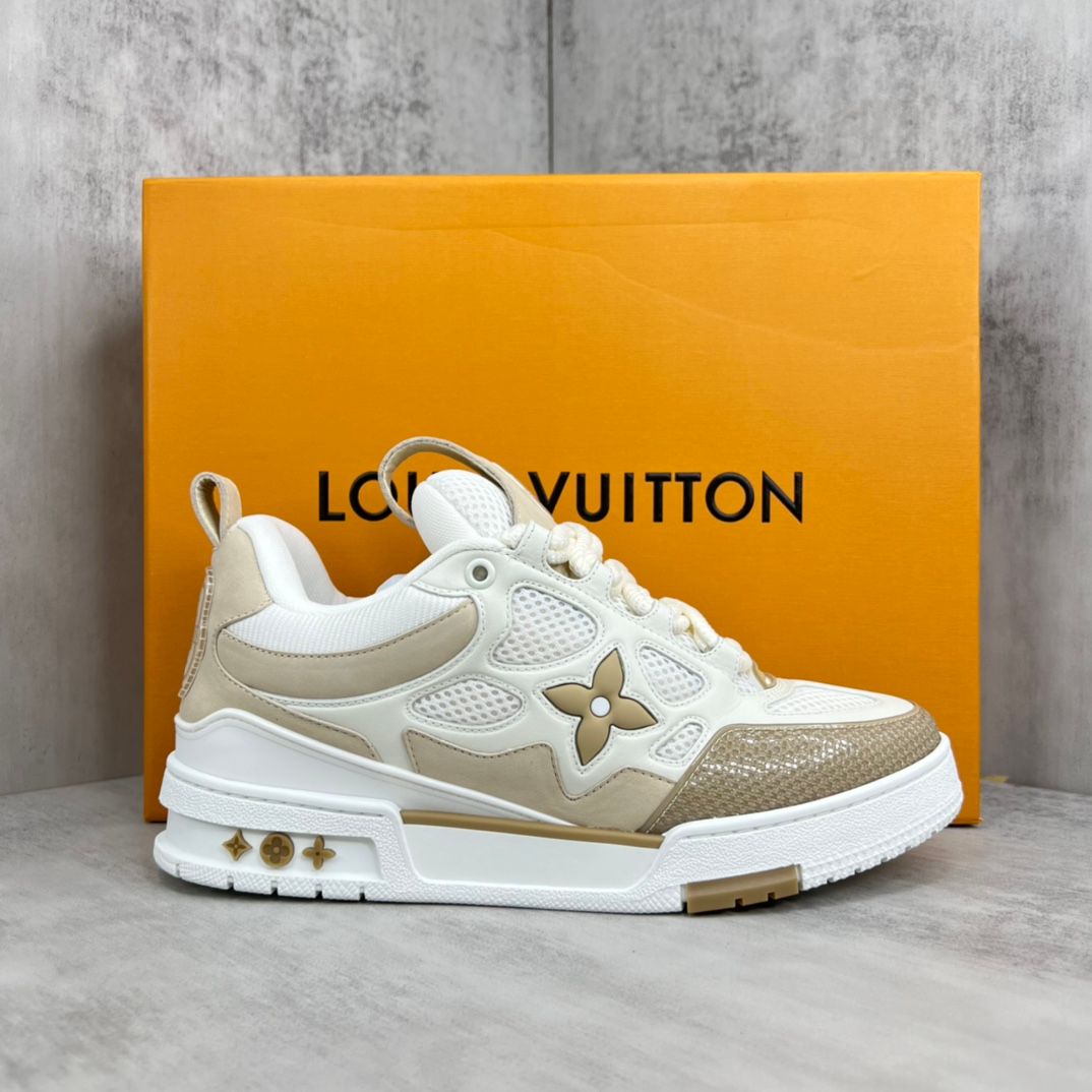 Louis Vuitton Skate Sneaker Beige White