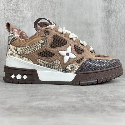 Louis Vuitton Skate Sneaker Brown Snakesin