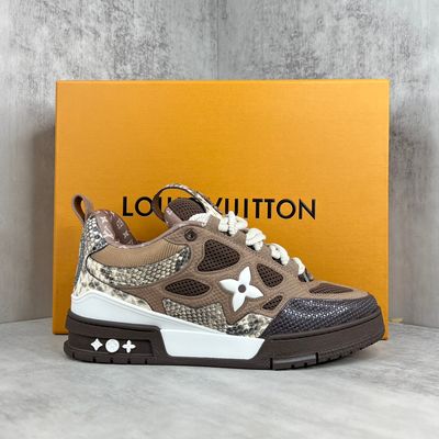 Louis Vuitton Skate Sneaker Brown Snakesin