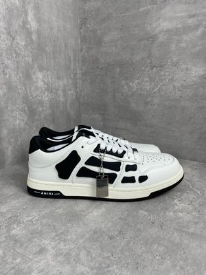 AM Skeleton Top Low White Black
