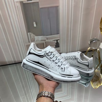 Alexndr McQueen Oversized White Graffiti