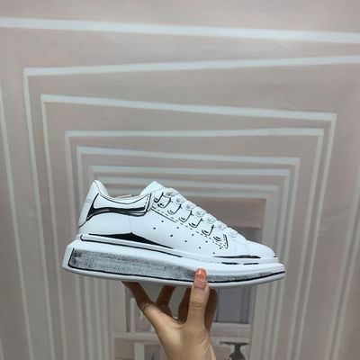 Alexndr McQueen Oversized White Graffiti