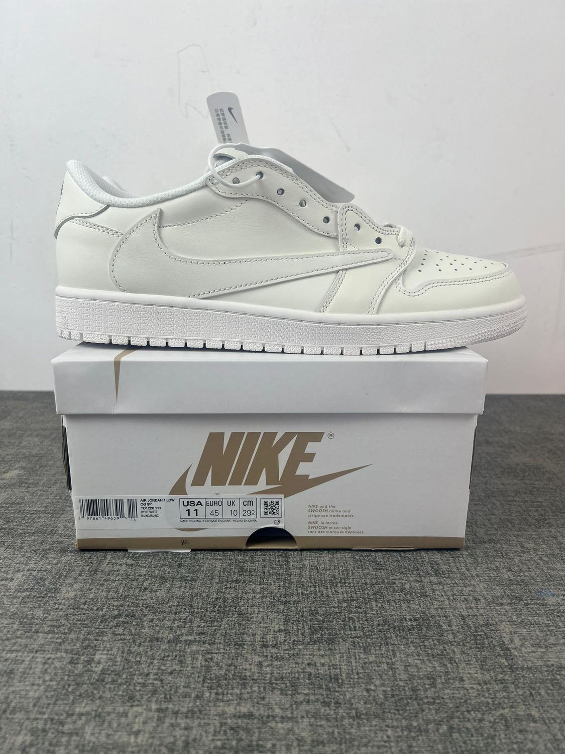 AJ1 Low White Party