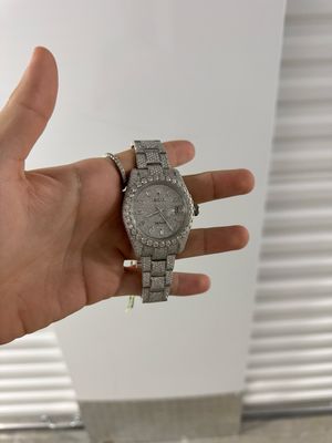 Moissanite R All White Baguette Dial SKU 305