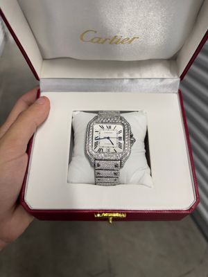 Moissanite C Watch White Dial SKU 108