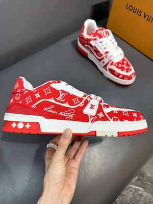 LV Trainer Red Monogram