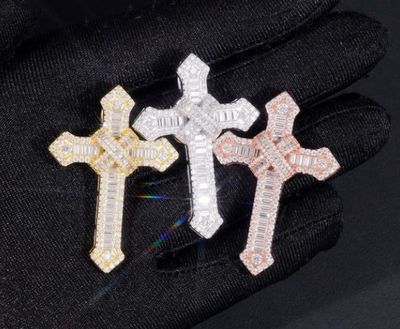 Cross Baguette Pendant
