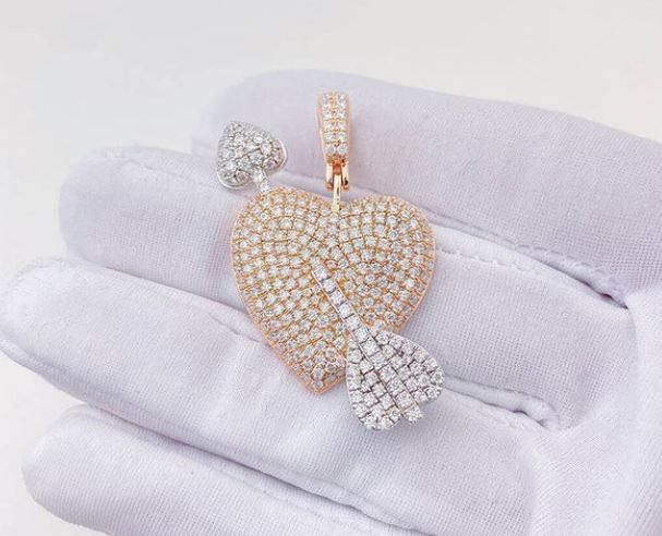 Two Tone Heart Pendant